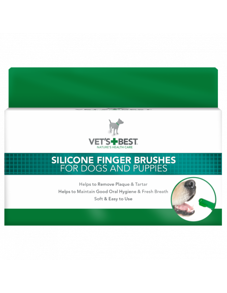 Vets Best Dental Finger Brush 5бр четка за зъби напръстник 5бр