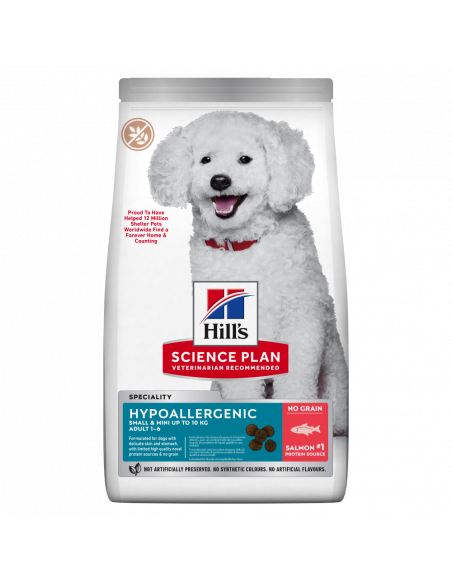 Hills Science Plan Canine Hypoallergenic Small - Mini Adult – хипоалергенна суха храна за кучета от дребни и мини породи от 1