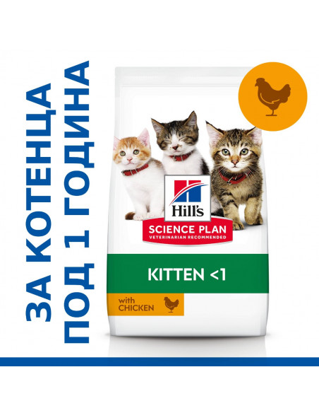 Hills Science Plan Feline Kitten Chicken - храна за котенца с пиле - 0.300 kg