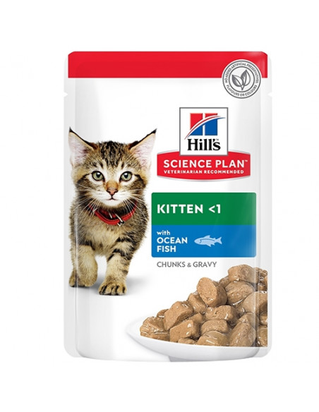 Hills Science Plan Kitten Ocean Fish пауч за коте с риба 12 бр. x 85 гр.