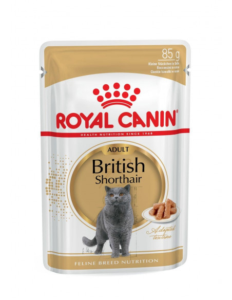 Royal Canin British Shorthair - пауч за породисти котки 12 бр. x 85 гр.