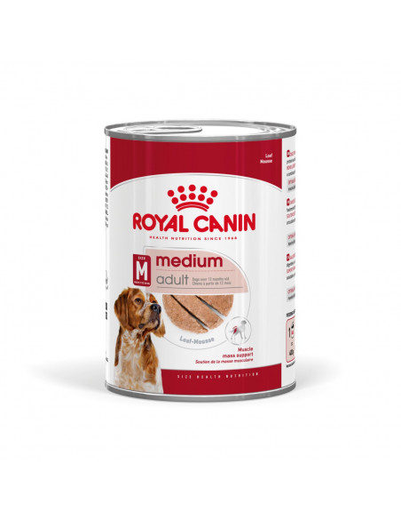 Royal Canin Medium Adult Can - Пълноценна мокра храна за кучета в зряла възраст от средни породи (от 11 до 25кг) - oт 12 месе