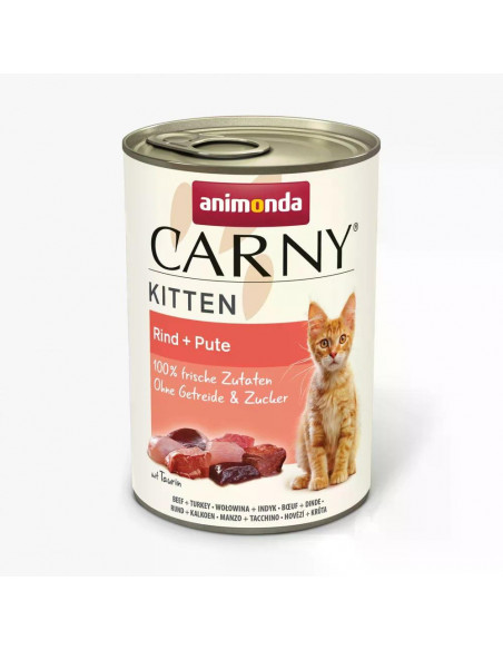 Carny Kitten 400 г говеждо + пуйка / 12 бр. СТЕК