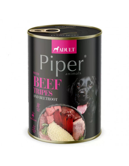 Piper Adult Dog храна за кучета с говеждо шкембе и червено цвекло, 400 г