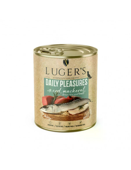 Lugers Dog храна за кучета с риба треска, 800 г, 6 бр./стек