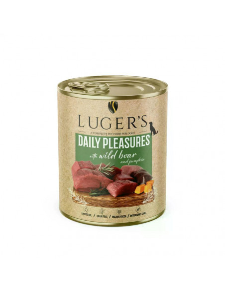 Lugers Dog храна за кучета с глиган и тиква, 800 г, 6 бр./стек