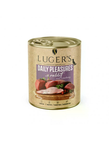 Lugers Dog храна за кучета със заешко, 800 г, 6 бр./стек