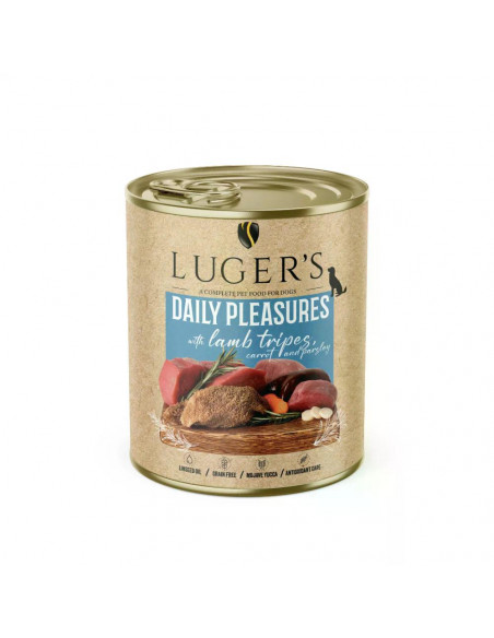 Lugers Dog храна за кучета с агнешко шкембе, 800 г, 6 бр./стек