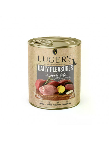 Lugers Dog храна за кучета със свинско филе, 800 г, 6 бр./стек