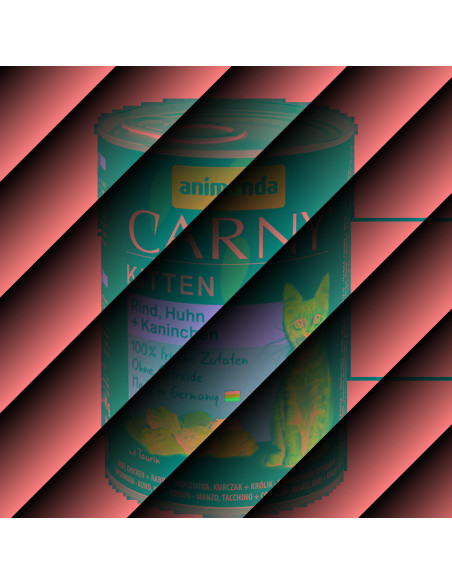Carny Kitten 400 г говеждо + пиле + заек / 12 бр. СТЕК