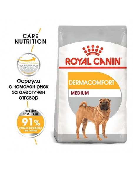 Royal Canin Medium Dermacomfort - суха храна за кучета с кожни раздразнения