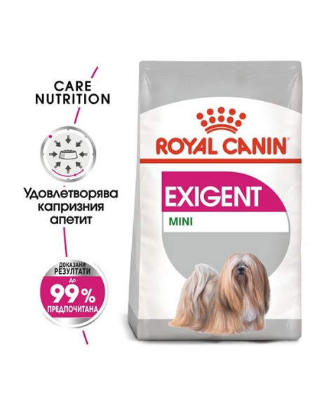 Royal Canin Mini Exigent - суха силно овкусена храна за кучета