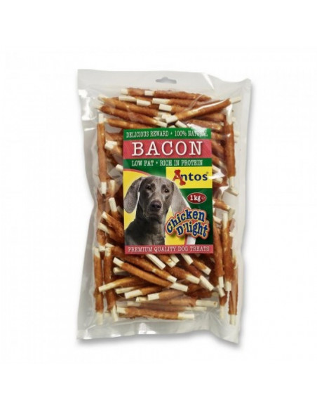 Antos Bacon Chicken Dlight пръчици обвити с пилешко месо, 1 кг