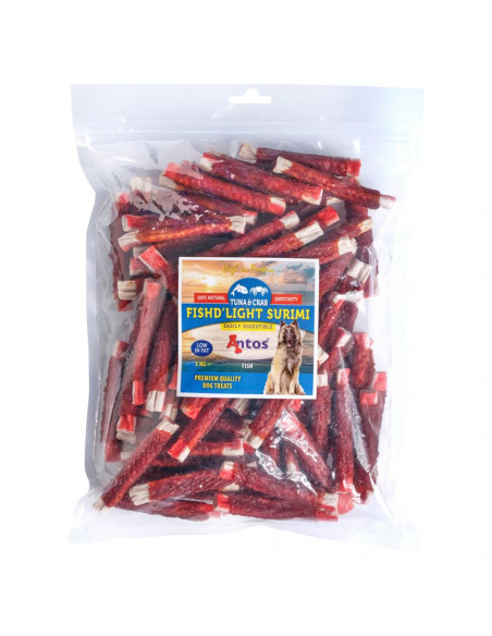 Antos Fish DLight Surimi лакомство за куче с риба тон и краб, 1 кг