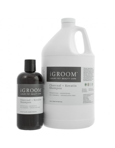 CHARCOAL + KERATIN SHAMPOO-Шампоан с въглен + кератин.