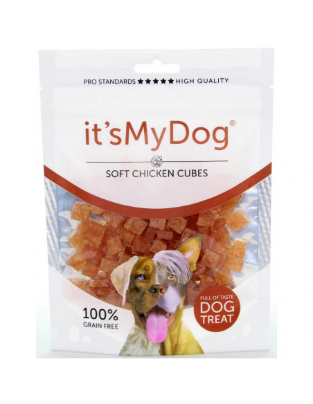 Its My Dog Chicken Soft Cubes Grain Free - меки кубчета пилешко 85 г, без зърно,