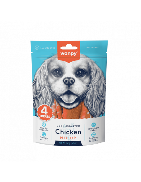 Wanpy Chicken Mix Up микс лакомства за куче, пиле, 150 г