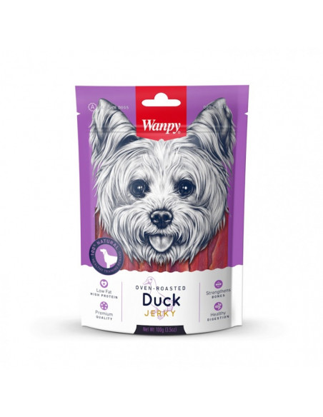 Wanpy Duck Jerky 100 г - премиум клас патешко филе, печено на фурна