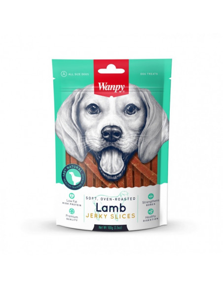 Wanpy Soft Lamb Jerky Slices 100 г - премиум клас филе агне слайс, печено на фурнa