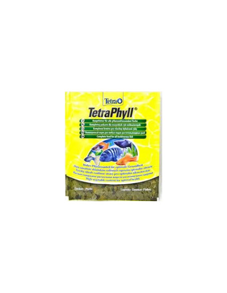 Sachet TetraPhyll - храна за тревопасни тропически рибки 12гр