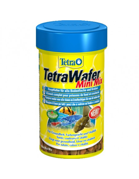 TetraWafer Mini Mix Храна за рибки и ракообразни, хранещи се в долните слоеве на водата