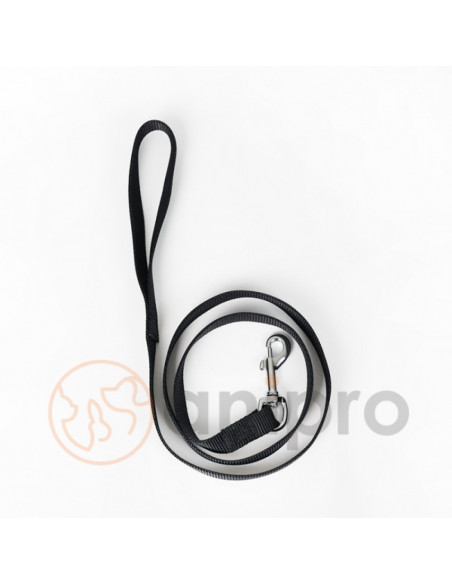 anipro Sport+ повод от лента 1.5/200см черен - удължаващ се