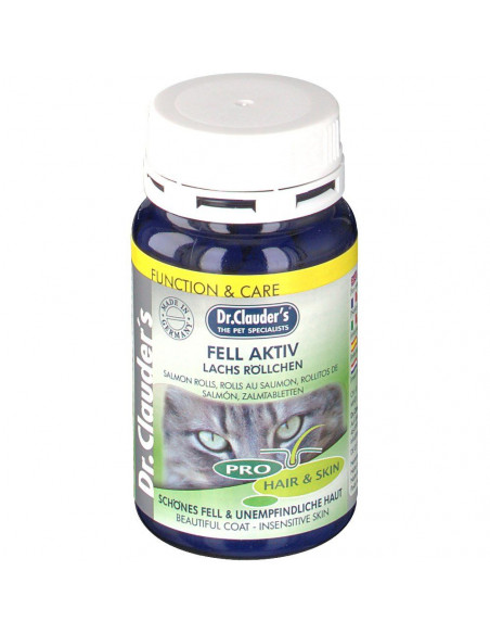 Fell Aktiv Lachs Rollchen cat - Добавка от сьомга за грижа за котешка кожа и козина. 100гр.