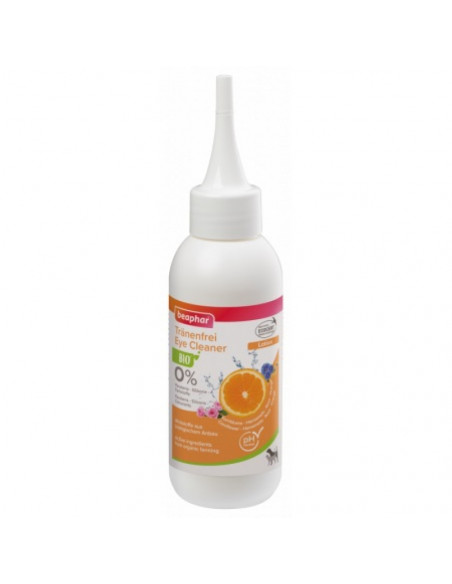 Beaphar BIO Eye Cleaner 100 мл - лосион за почистване на очи с био синя боровинка, хамамелис, роза