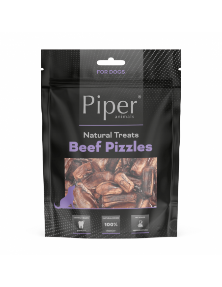 Piper Treats Beef Pizzles натурални лакомства за кучета от сушени говежди пениси, с високо съдържание на протеин, 200 г
