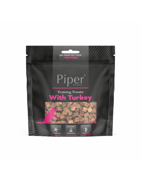 Piper Training Treats Turkey натурални лакомства за кучета с пуешко, подходящи за обучение, 130 г