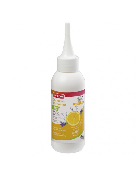 Beaphar BIO Ear Cleaner 100 мл - лосион за почистване на уши с био лимон, лавандула, алое вера