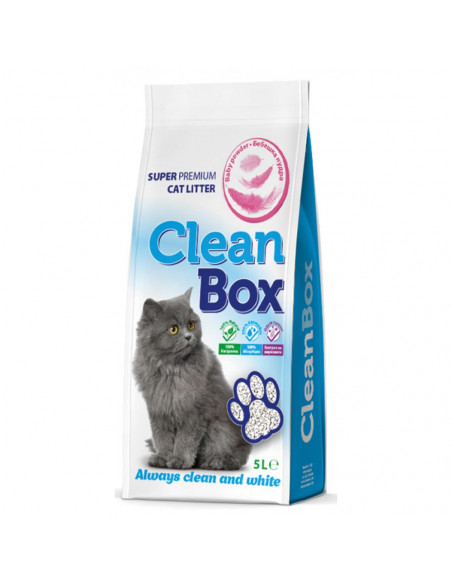 Clean Box Super Premium Котешка постелка 5л бебешка пудра / 3 бр. СТЕК