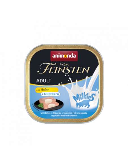 Vom Feinsten Cat Пастет с пилешко и млечен център, 100 г