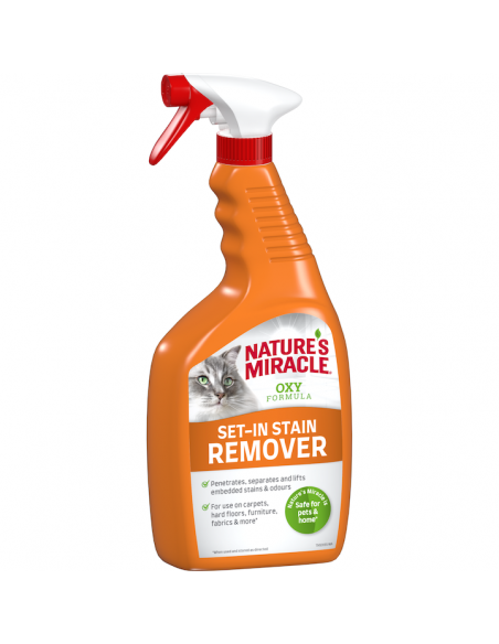 Препарат за премахване на петна и миризми Natures Miracle SET-IN OXY S-O REM CAT, 709 мл