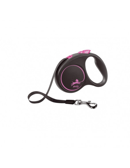 flexi Black Design М - 5м лента, до 25кг, розово